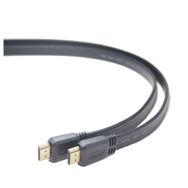 CABLU video GEMBIRD, HDMI (T) la HDMI (T), 1m, rezolutie maxima 4K (4096 x 2160) la 60 Hz, negru, "CC-HDMI4F-1M" (timbru verde 0