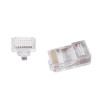 MUFA RJ-45 GEMBIRD pt. cablu UTP, Cat5e, RJ-45 (T) | RJ-45 (T) tip pass-through, plastic, 10 buc, "LC-PTU-01/10"
