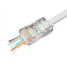 MUFA RJ-45 GEMBIRD pt. cablu UTP, Cat5e, RJ-45 (T) | RJ-45 (T) tip pass-through, plastic, 10 buc, "LC-PTU-01/10"