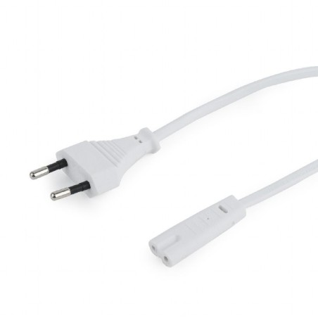 CABLU alimentare GEMBIRD casetofon, 1.8m, intrare Euro plug, iesire C7, bulk, alb, "PC-184/2-W" (timbru verde 0.08 lei)