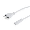 CABLU alimentare GEMBIRD casetofon, 1.8m, intrare Euro plug, iesire C7, bulk, alb, "PC-184/2-W" (timbru verde 0.08 lei)