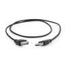 CABLU USB GEMBIRD prelungitor, USB 2.0 (T) la USB 2.0 (M), 0.75m, negru, "CC-USB2-AMAF-75CM/300-BK" (timbru verde 0.08 lei)