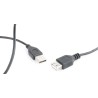 CABLU USB GEMBIRD prelungitor, USB 2.0 (T) la USB 2.0 (M), 0.75m, negru, "CC-USB2-AMAF-75CM/300-BK" (timbru verde 0.08 lei)