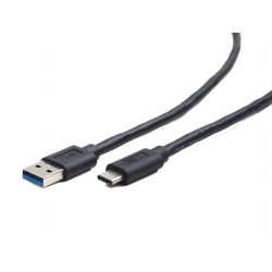 CABLU alimentare si date GEMBIRD, pt. smartphone, USB 3.0 (T) la USB 3.1 Type-C (T), 36W, 0.5m, negru, "CCP-USB3-AMCM-0.5M" (tim