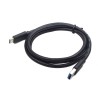CABLU alimentare si date GEMBIRD, pt. smartphone, USB 3.0 (T) la USB 3.1 Type-C (T), 36W, 3m, negru, "CCP-USB3-AMCM-10" (timbru 