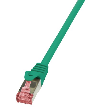 PATCH CORD S/FTP LOGILINK Cat6, LSZH, cupru, 0.5 m, verde, AWG27, dublu ecranat "CQ2025S" (timbru verde 0.08 lei)