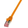 PATCH CORD S/FTP LOGILINK Cat6, LSZH, cupru, 0.5 m, portocaliu, AWG27, dublu ecranat "CQ2028S" (timbru verde 0.08 lei)