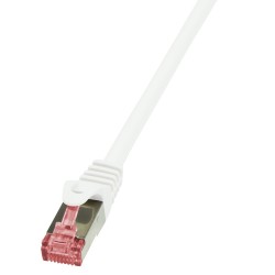 PATCH CORD S/FTP LOGILINK Cat6, LSZH, cupru, 10 m, alb, AWG27, dublu ecranat "CQ2091S" (timbru verde 0.18 lei)