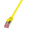 PATCH CORD S/FTP LOGILINK Cat6, LSZH, cupru, 10 m, galben, AWG27, dublu ecranat "CQ2097S" (timbru verde 0.18 lei)