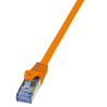 PATCH CORD S/FTP LOGILINK Cat6a, LSZH, cupru, 0.5 m, portocaliu, AWG26, dublu ecranat "CQ3028S" (timbru verde 0.08 lei)