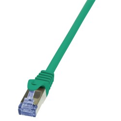 PATCH CORD S/FTP LOGILINK Cat6a, LSZH, cupru, 1.5 m, verde, AWG26, dublu ecranat "CQ3045S" (timbru verde 0.18 lei)