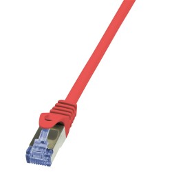 PATCH CORD S/FTP LOGILINK Cat6a, LSZH, cupru, 3 m, rosu, AWG26, dublu ecranat "CQ3064S" (timbru verde 0.08 lei)