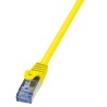 PATCH CORD S/FTP LOGILINK Cat6a, LSZH, cupru, 5 m, galben, AWG26, dublu ecranat "CQ3077S" (timbru verde 0.18 lei)