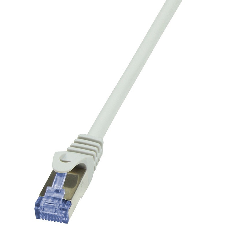 PATCH CORD S/FTP LOGILINK Cat6a, LSZH, cupru, 7.5 m, gri, AWG26, dublu ecranat "CQ3082S" (timbru verde 0.8 lei)