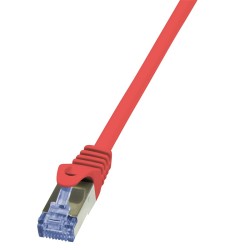 PATCH CORD S/FTP LOGILINK Cat6a, LSZH, cupru, 10 m, rosu, AWG26, dublu ecranat "CQ3094S" (timbru verde 0.18 lei)
