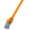 PATCH CORD S/FTP LOGILINK Cat6a, LSZH, cupru, 10 m, portocaliu, AWG26, dublu ecranat "CQ3098S" (timbru verde 0.18 lei)