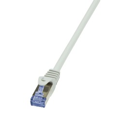 PATCH CORD S/FTP LOGILINK Cat7, LSZH, cupru, 600MHz, mufe RJ45 Cat6a, 5 m, gri, AWG26, dublu ecranat "CQ4072S" (timbru verde 0.1