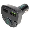 MODULATOR AUTO FM SPACER, Bluetooth 5.0. 1xUSB QC3.0 &amp; 1xUSB max. 5V/3.1A, 12V-24V, max. 10-15m, mic max. 0-2m, format MP3/W