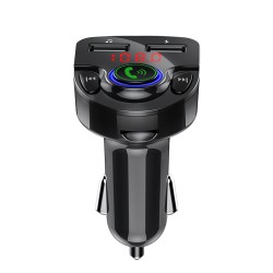 MODULATOR AUTO FM SPACER, Bluetooth 5.0. 1xUSB QC3.0 &amp; 1xUSB max. 5V/3.1A, 12V-24V, max. 10-15m, mic max. 0-2m, format MP3/W