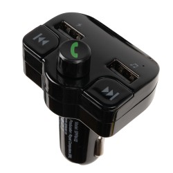 MODULATOR AUTO FM SPACER, Bluetooth 5.0, 2xUSB max. 5V/3.1A, 12V-24V, max. 10-15m, mic max. 0-1m, format MP3/WMA, 206 canale 87.