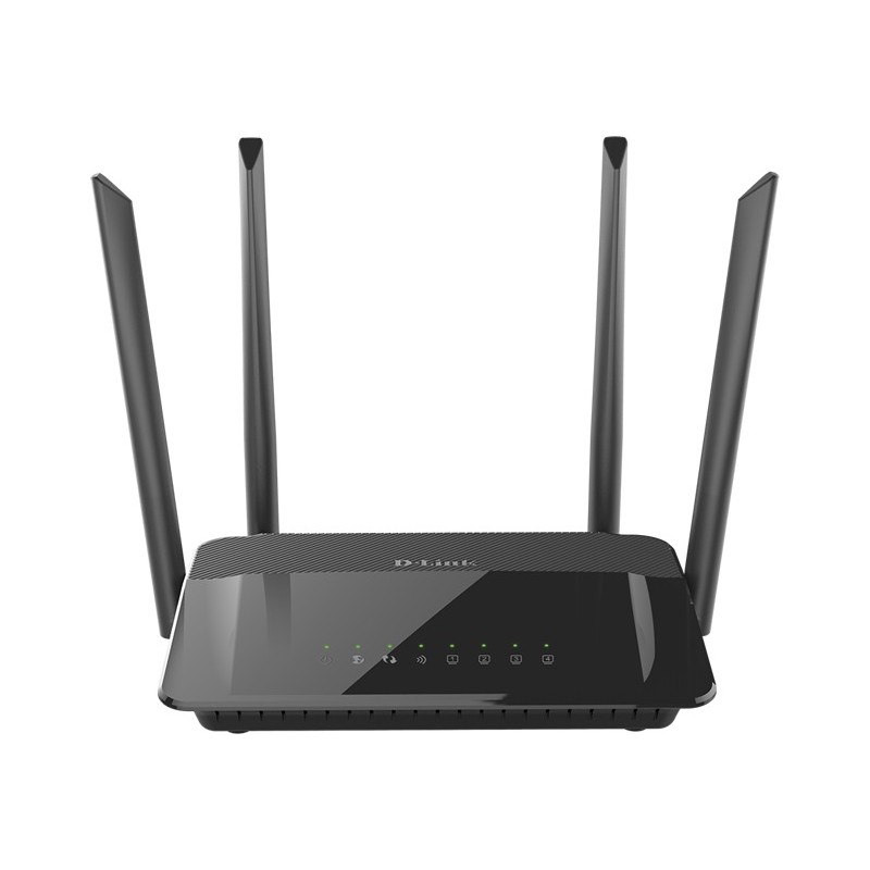 ROUTER D-LINK wireless 1200Mbps, 4 porturi Gigabit, 4 antene externe, Dual Band AC1200 (867/300Mbps), "DIR-842/MT" (timbru verde