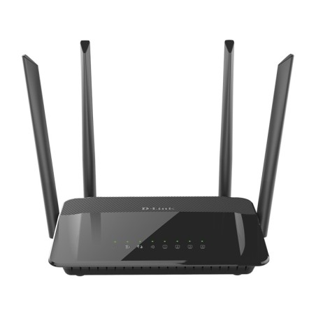 ROUTER D-LINK wireless 1200Mbps, 4 porturi Gigabit, 4 antene externe, Dual Band AC1200 (867/300Mbps), "DIR-842/MT" (timbru verde