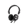 CASTI A4tech, "ComfortFit", cu fir, standard, utilizare multimedia, microfon pe brat, conectare prin Jack 3.5 mm x 2, negru / ar