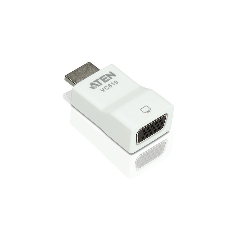 ADAPTOR video ATEN, HDMI (T) la VGA (M), Full HD (1920x1080) la 60Hz, "VC810-AT" (timbru verde 0.08 lei)