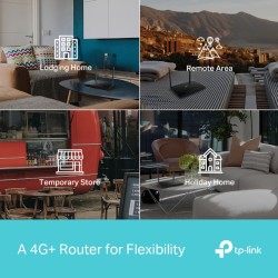 ROUTER TP-LINK wireless. 4G LTE (desktop), 1600Mbps. 3 porturi 10/100/1000Mbps + 1 WAN/LAN Gigabit, Dual Band "Archer MR600" (ti