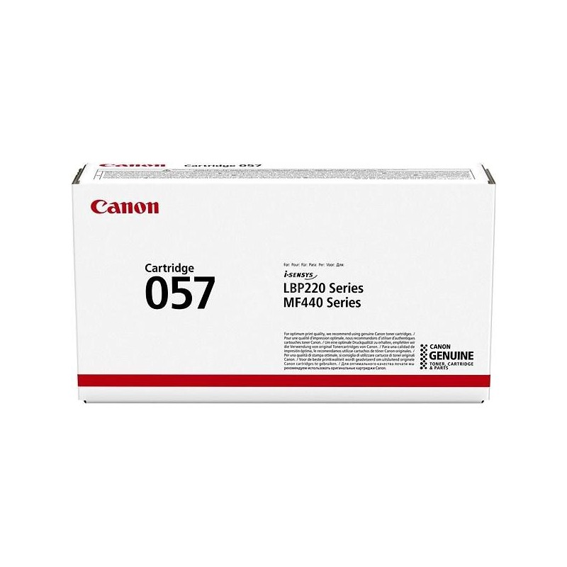 Toner Original Canon Black, CRG-057, pentru I-Sensys LBP 223|LBP 226|LBP 233|LBP 228|MF 443|MF 445|MF 446|MF 449, 3.1K, (timbru 