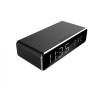 CEAS digital + ALIMENTATOR wireless GEMBIRD, display LCD ora/data/alarma/temperatura, black, "DAC-WPC-01" (timbru verde 0.18 lei