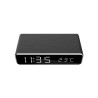 CEAS digital + ALIMENTATOR wireless GEMBIRD, display LCD ora/data/alarma/temperatura, black, "DAC-WPC-01" (timbru verde 0.18 lei