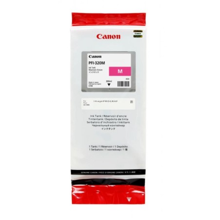 Cartus Cerneala Original Canon Magenta, PFI-320M, pentru IPF TM-200|TM-205|TM-300|TM-305, 300ml, (timbru verde 0.15 lei),NOPP, "