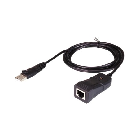 ADAPTOR USB ATEN, USB 2.0 (T) la RJ-45 (M), 1.2 m, negru,"UC232B-AT" (timbru verde 0.08 lei)
