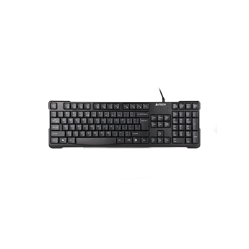 TASTATURA A4TECH, "KR750", cu fir, 105 taste format standard , USB, negru, "KR-750-USB" 45504985 (timbru verde 0.8 lei)