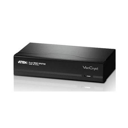 SPLITTER video ATEN, split 4 monitoare la 1 PC, conector 1: VGA (T); conector 2: VGA (M) x 4, "VS134A-A7-G" (timbru verde 0.8 le