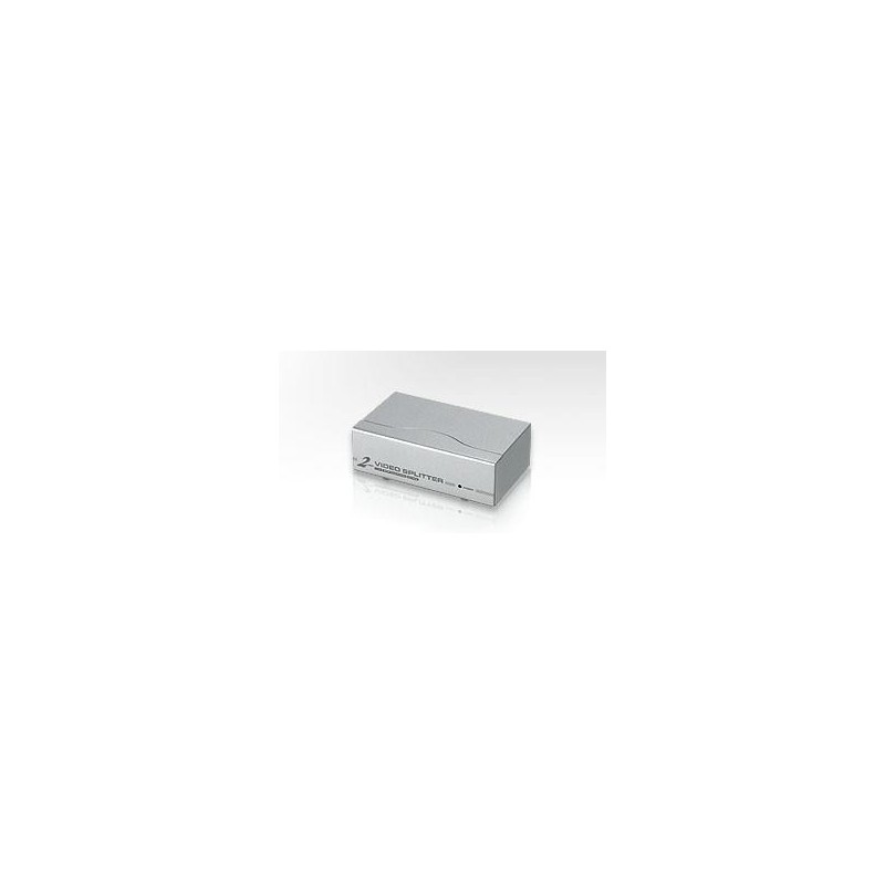 SPLITTER video ATEN, split 2 monitoare la 1 PC, conector 1: VGA (T); conector 2: VGA (M) x 2, "VS92A-A7-G" (timbru verde 0.8 lei