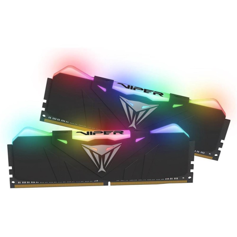 Memorie DDR Patriot DDR4 16 GB, frecventa 3000 MHz, 8 GB x 2 module, radiator, iluminare RGB, "PVR416G300C5K"
