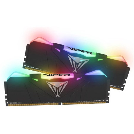 Memorie DDR Patriot DDR4 16 GB, frecventa 3000 MHz, 8 GB x 2 module, radiator, iluminare RGB, "PVR416G300C5K"