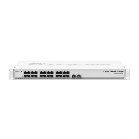 SWITCH MIKROTIK, CSS326-24G-2S+RM, porturi Gigabit x 24, SFP+ x 2, managed, rackabil, carcasa metalica, "CSS326-24G-2S+RM" (timb