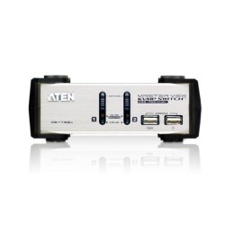 SWITCH KVM si HUB USB ATEN, control 2 PC la 1 KVM, conector 1: SPHD-15 (M) x 2, 3.5 mm Jack (M) x 4; conector 2: USB (M) x 4, VG