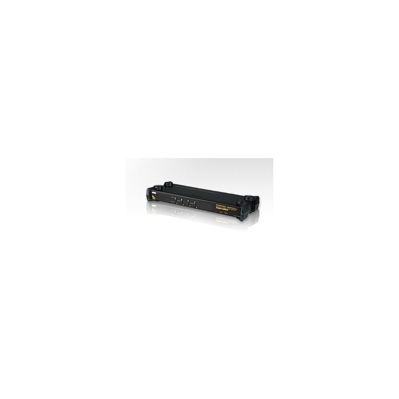 SWITCH KVM ATEN control 4 PC la 1 KVM, conector tip SPHD-15 (M) x 4 | 3.5 mm Jack (M) x 8, "CS1754Q9-AT-G" (timbru verde 4.00 le