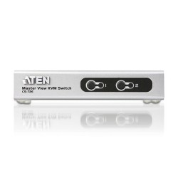 SWITCH KVM ATEN control 2 PC la 1 KVM, conector tip SPHD-15 (M) x 2, "CS72ECZ-AT" (timbru verde 0.8 lei)