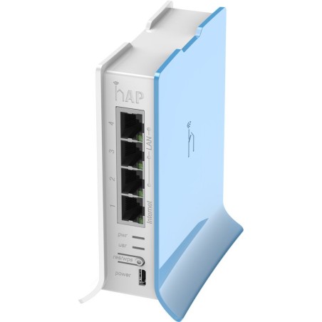 ACCESS Point Mikrotik wireless interior 300 Mbps, port 10/100 x 4, antena interna x 2, fara PoE, 2.4 GHz, "RB941-2ND-TC"  (timbr