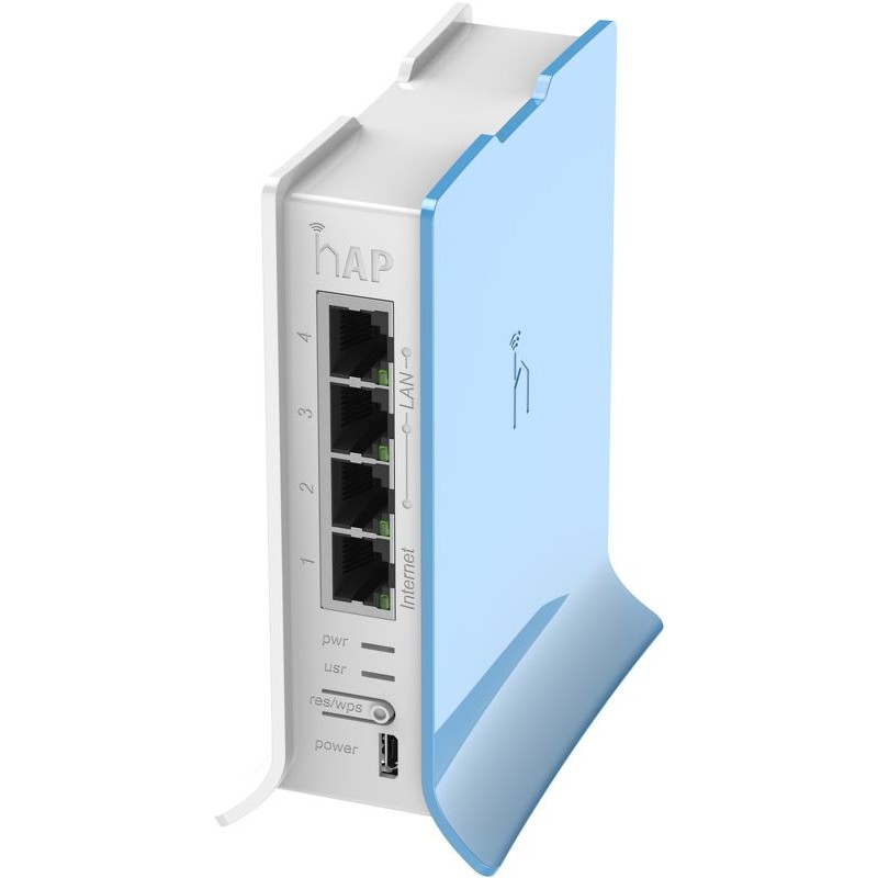 ACCESS Point Mikrotik wireless interior 300 Mbps, port 10/100 x 4, antena interna x 2, fara PoE, 2.4 GHz, "RB941-2ND-TC"  (timbr