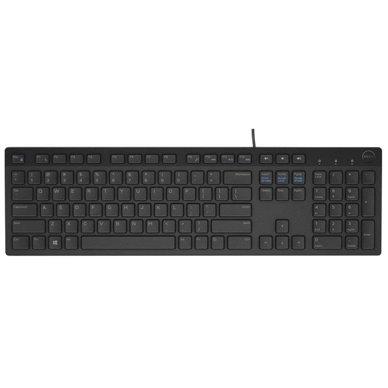 TASTATURI DELL, "KB216", cu fir, 104 taste format standard (104-108 taste), USB, negru, "580-ADHH-05"  (timbru verde 0.8 lei)