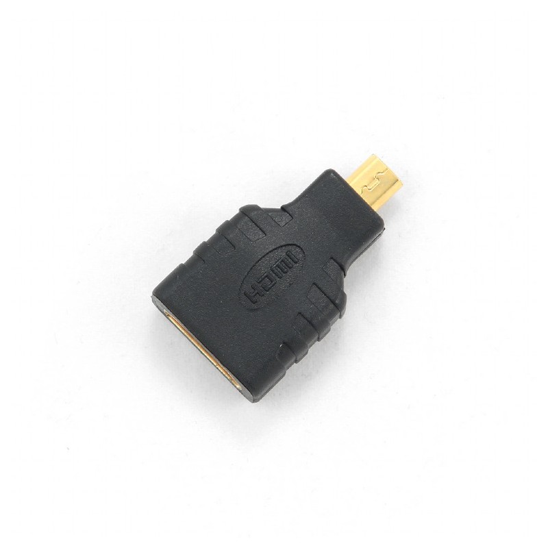 ADAPTOR video GEMBIRD, HDMI (M) la Micro-HDMI (T), conectori auriti, black, "A-HDMI-FD" (timbru verde 0.08 lei)