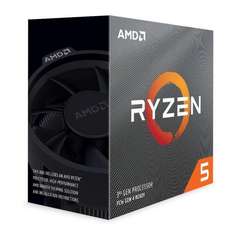 CPU AMD, skt. AM4 AMD Ryzen 5, 3600, frecventa 3.6 GHz, turbo 4.2 GHz, 6 nuclee, putere 65 W, cooler, "100100000031BOX"