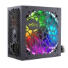 SURSA NJOY Freya 700, 700 W, ATX 12V V2.3, fan RGB 120 mm x 1, 80 PLUS Bronze - compatibila, "PSAT-070ARAF-BU01B" (timbru verde 
