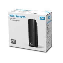 HDD extern WD 14 TB, Elements, 3.5 inch, USB 3.0, negru, "WDBWLG0140HBK-EESN" (timbru verde 0.8 lei)